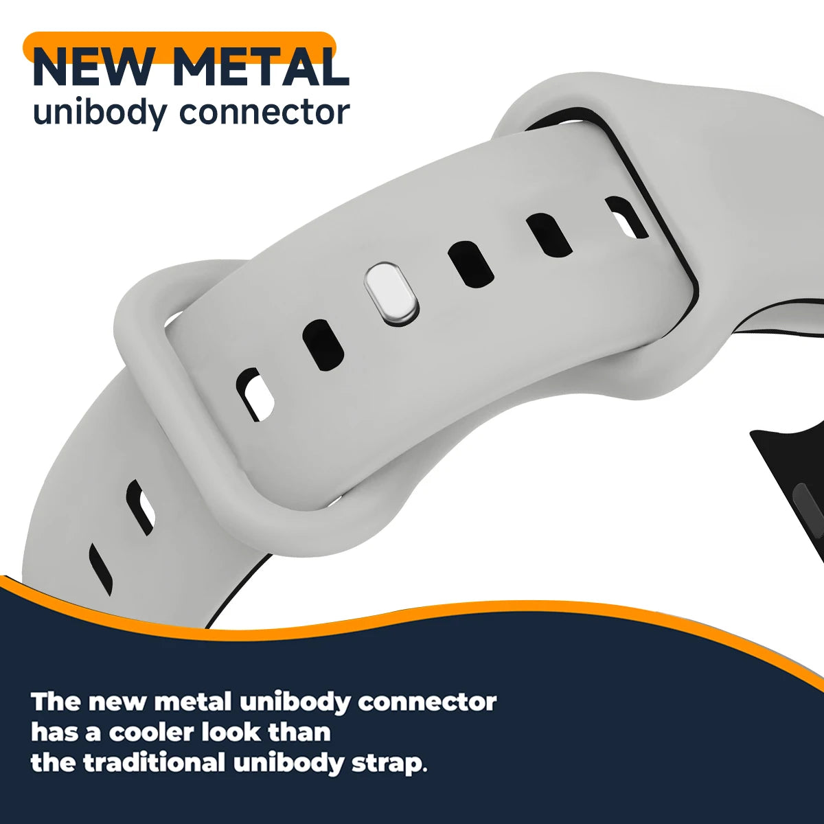 Two-Tone Silicone Strap for Apple Watch