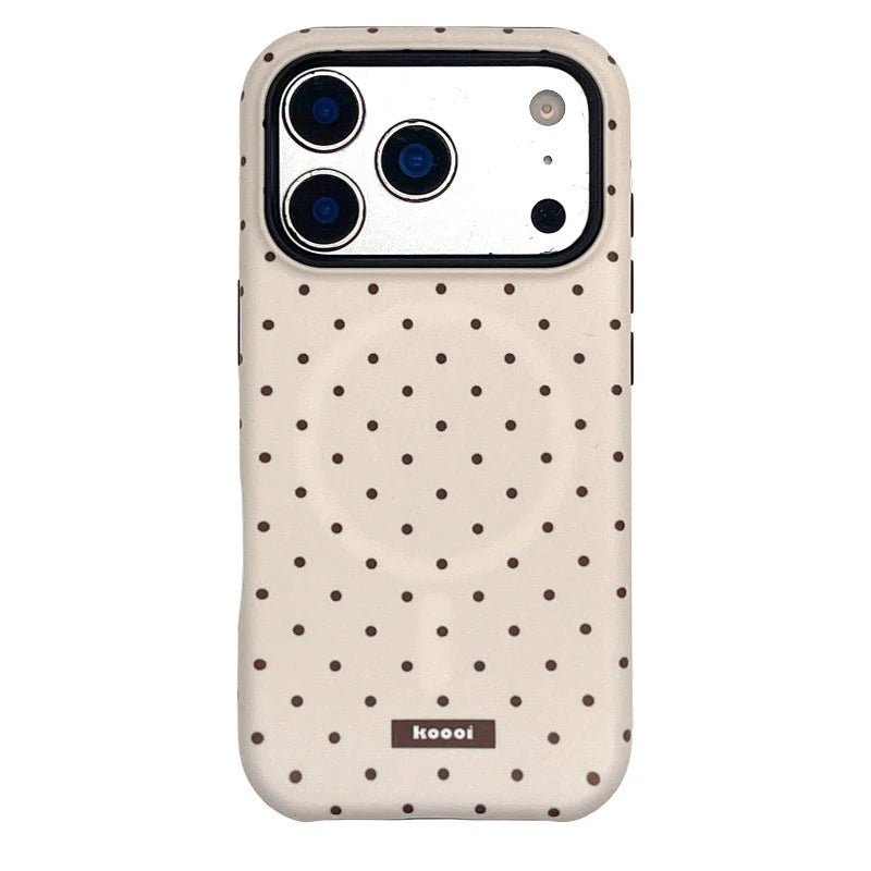 Retro Polka Dot MagSafe Case for iPhone 17 Series