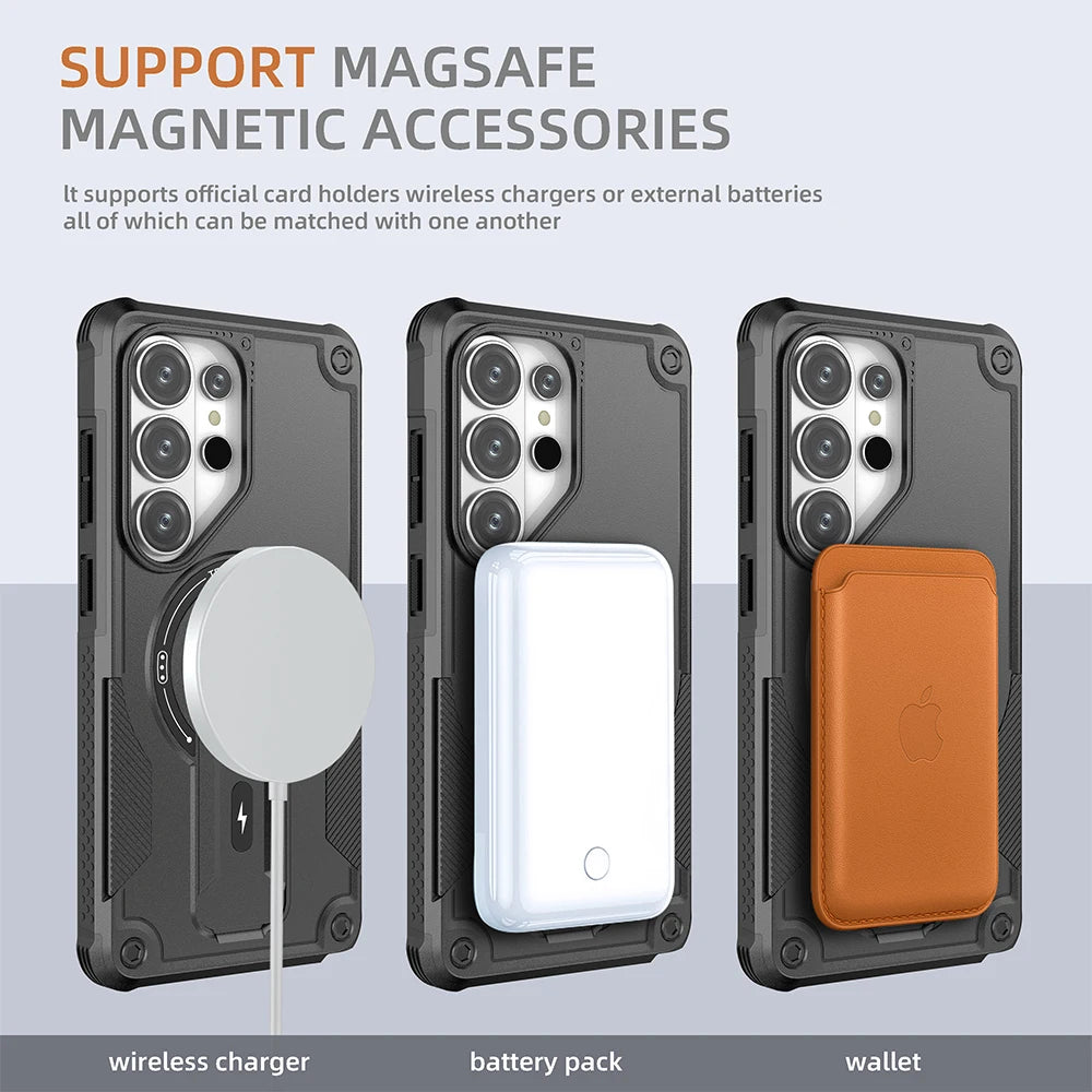 Heavy-Duty Magnetic Protective Case for Samsung Galaxy S26 Series