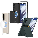 Samsung Galaxy Z Fold7 Magnetic Phone Case with Detachable Card Holder & Tempered Glass