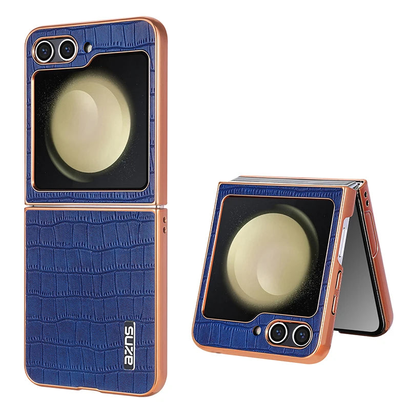 Skin-Feel Crocodile Texture Shockproof Case for Samsung Galaxy Z Flip 6