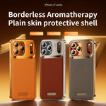 Hybrid Aluminum Alloy and Leather MagSafe Phone Case for iPhone 17 Series