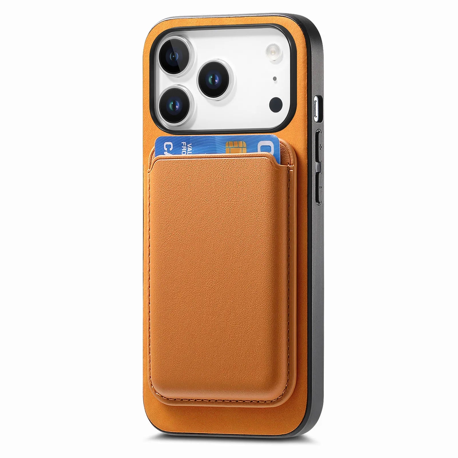 Premium 2-in-1 MagSafe Leather Wallet Case with Card Slot for iPhone 17 Series