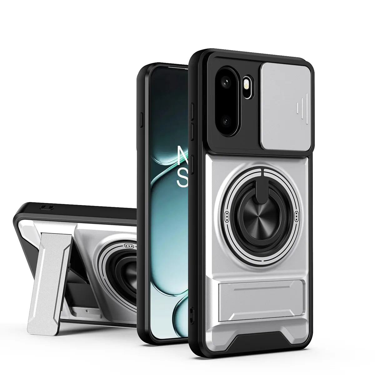 OnePlus 15R Armor Case with Slide Camera Lens Cover