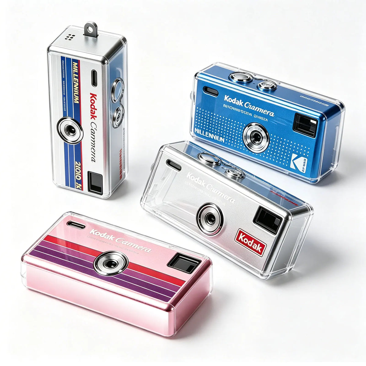 Transparent TPU Soft Case for Kodak Charmera 2000 Millennium