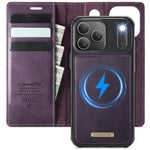 Leather Magnetic Flip Wallet Case with Kickstand for iPhone 18 Series