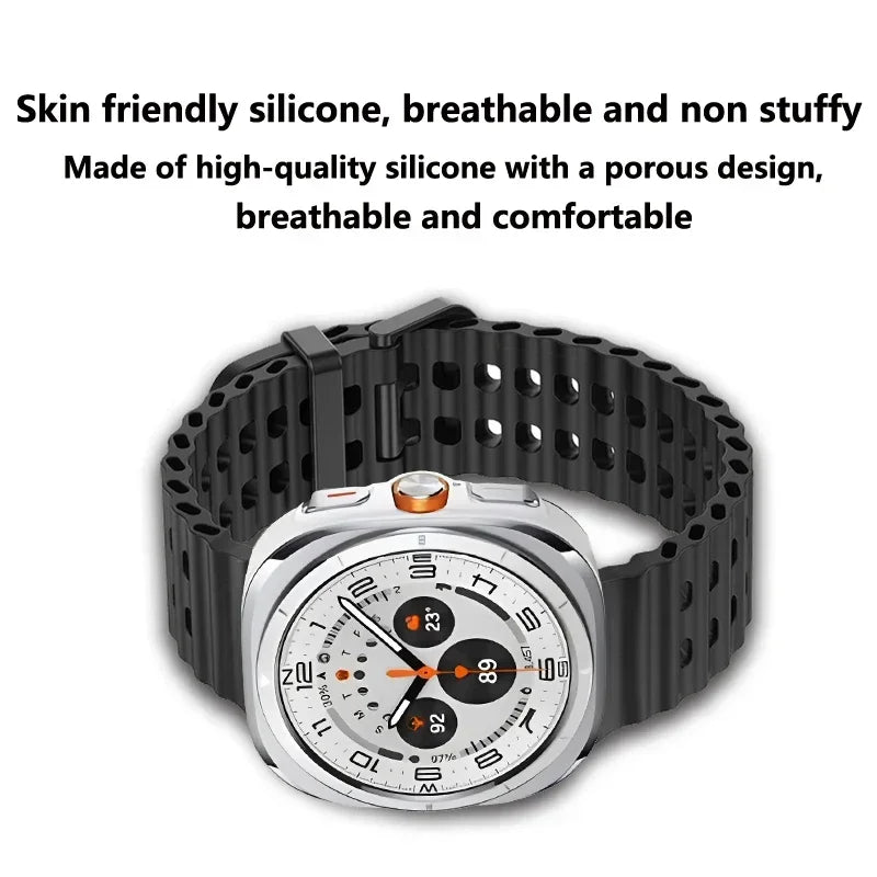 Breathable Ocean Silicone Band for Samsung Galaxy Watch Ultra and Samsung Galaxy Watch Ultra (2025)
