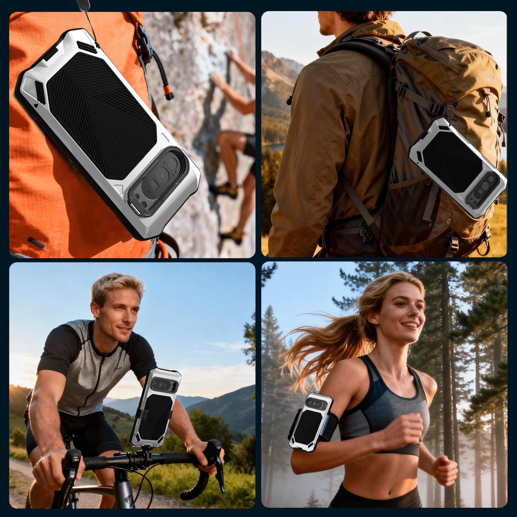 Heavy-Duty Aluminum Case with Glass and Camera Stand for Google Pixel 9 Series