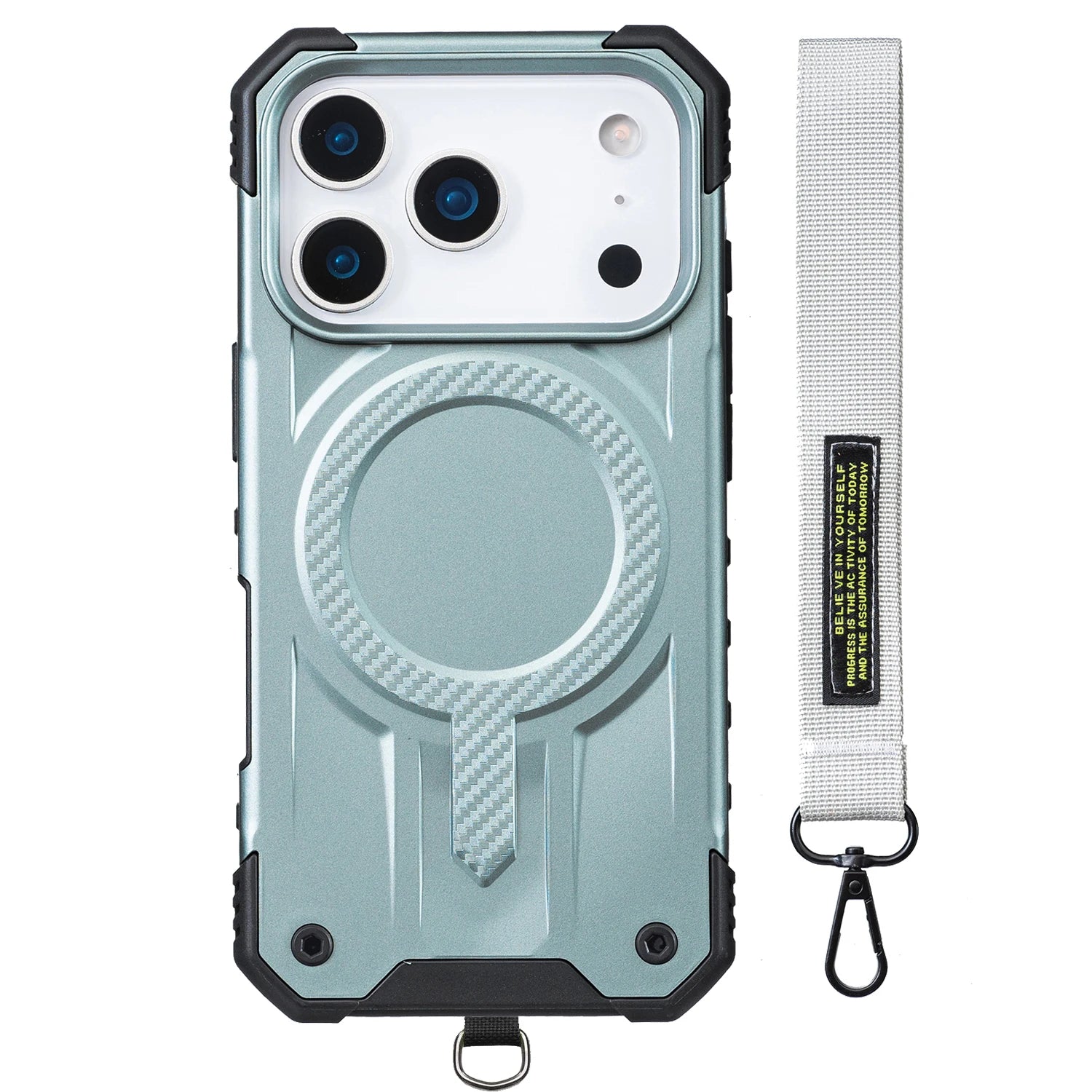 Shockproof MagSafe Case with Hand Strap for iPhone 17 Series