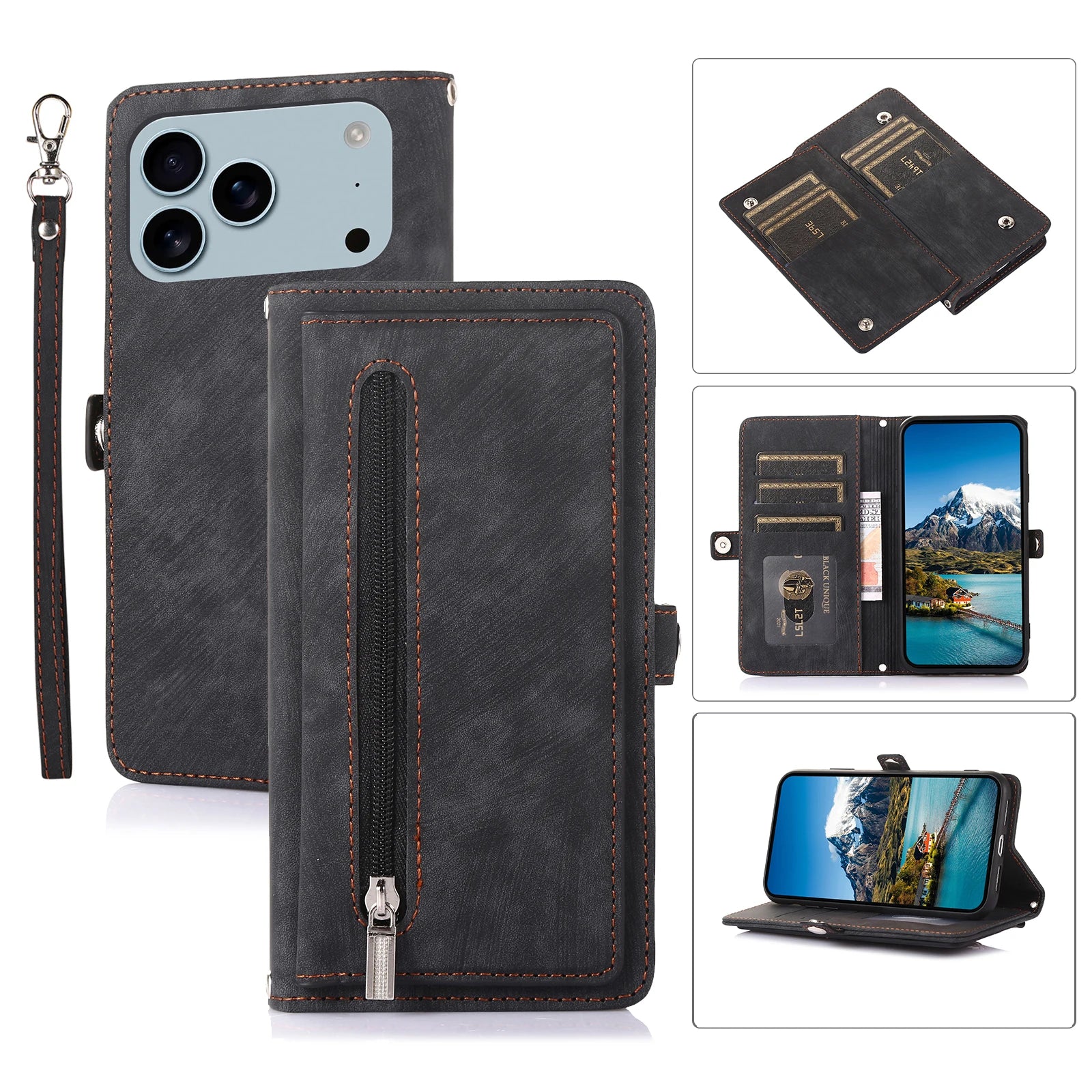 Crossbody Flip Wallet Case for iPhone 17 Series