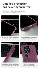 Luxury Suede Alcantara Magnetic Case for Samsung Galaxy S24 Series