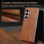 Skin-Feel Crocodile Texture Shockproof Case for Samsung Galaxy Z Fold 7