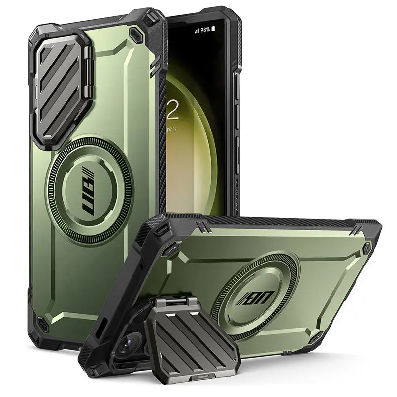 Full Body Rugged Case with Camera Cove for Samsung Galaxy S24 Ultra