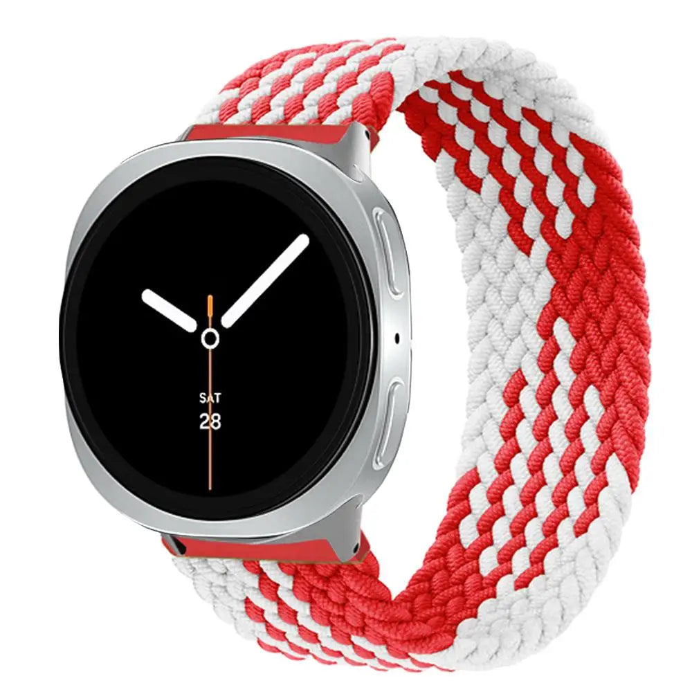 Elastic Braided Solo Loop Band for Samsung Galaxy Watch 8 & Galaxy Watch 8 Classic