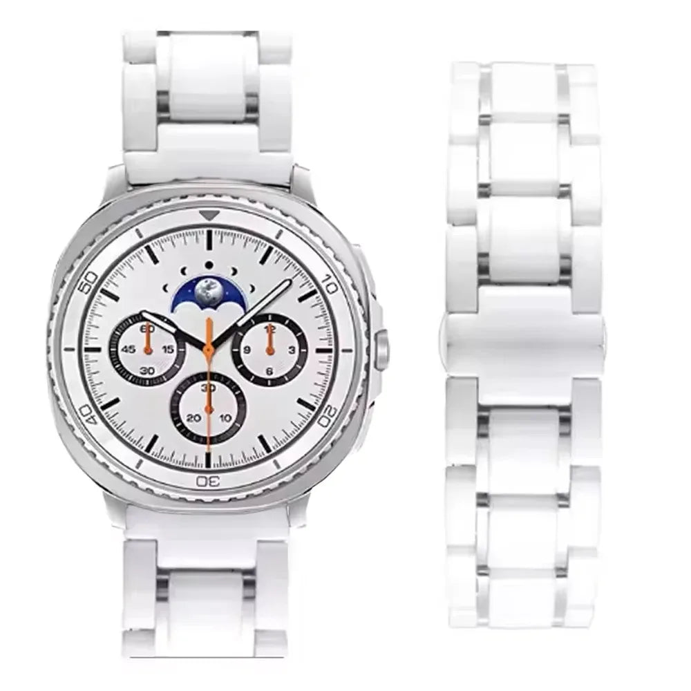 Premium Ceramic and Stainless Steel Strap for Samsung Galaxy Watch 8 & Galaxy Watch 8 Classic