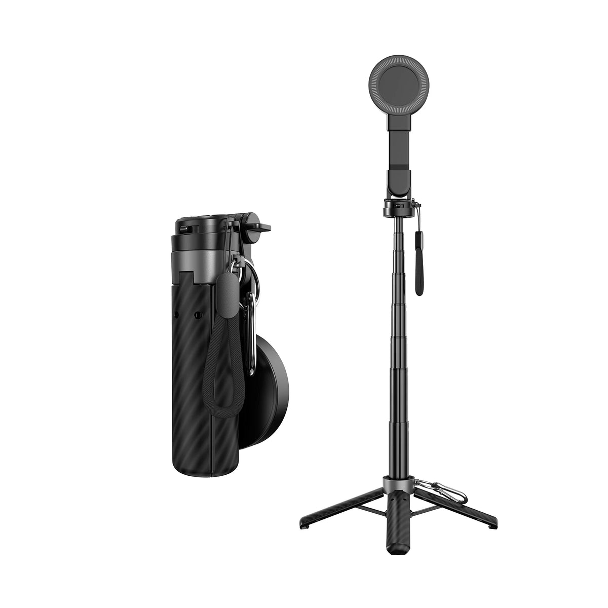 Pocket Dual-Sided Magnetic Selfie Stick Tripod