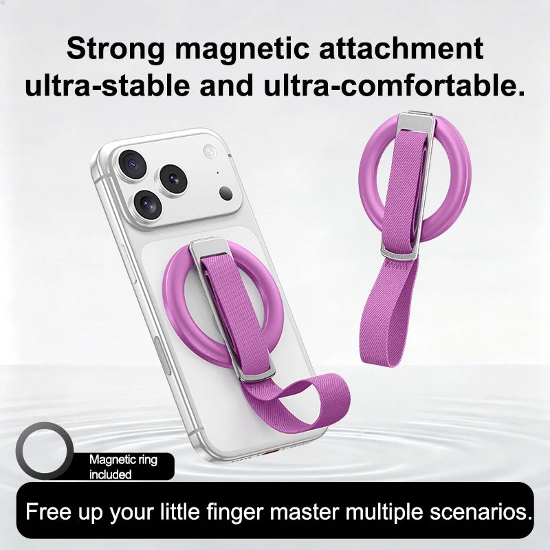 Magnetic Phone Ring Mount with 360-Degree Rotation