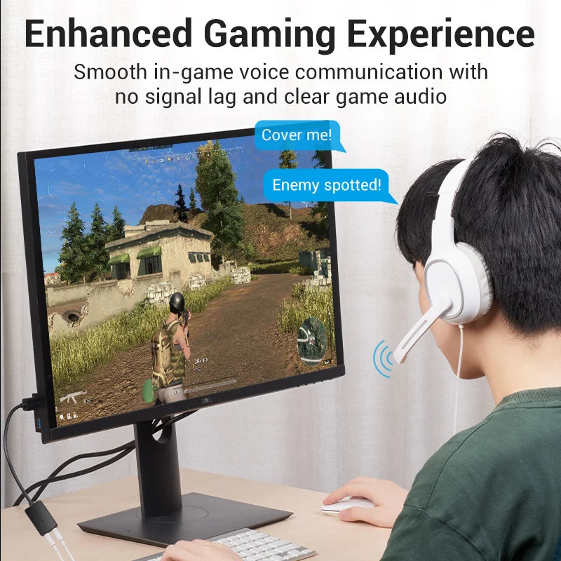 Vention 2-Port USB External Sound Card