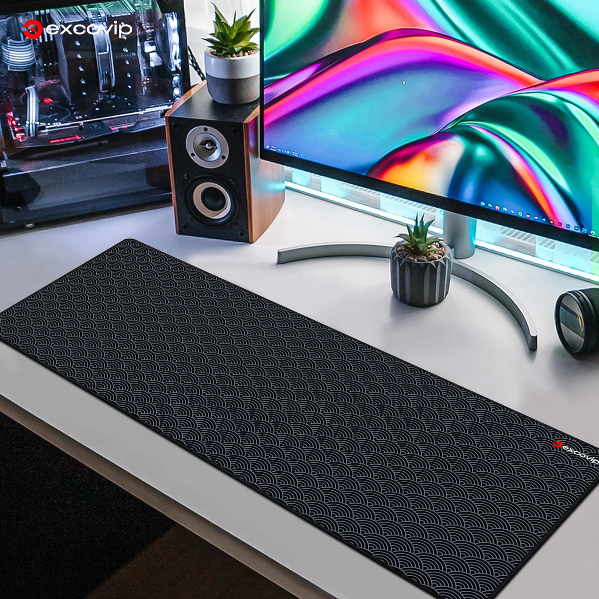 Large Extended Stitched Edge Gaming Mouse Pad