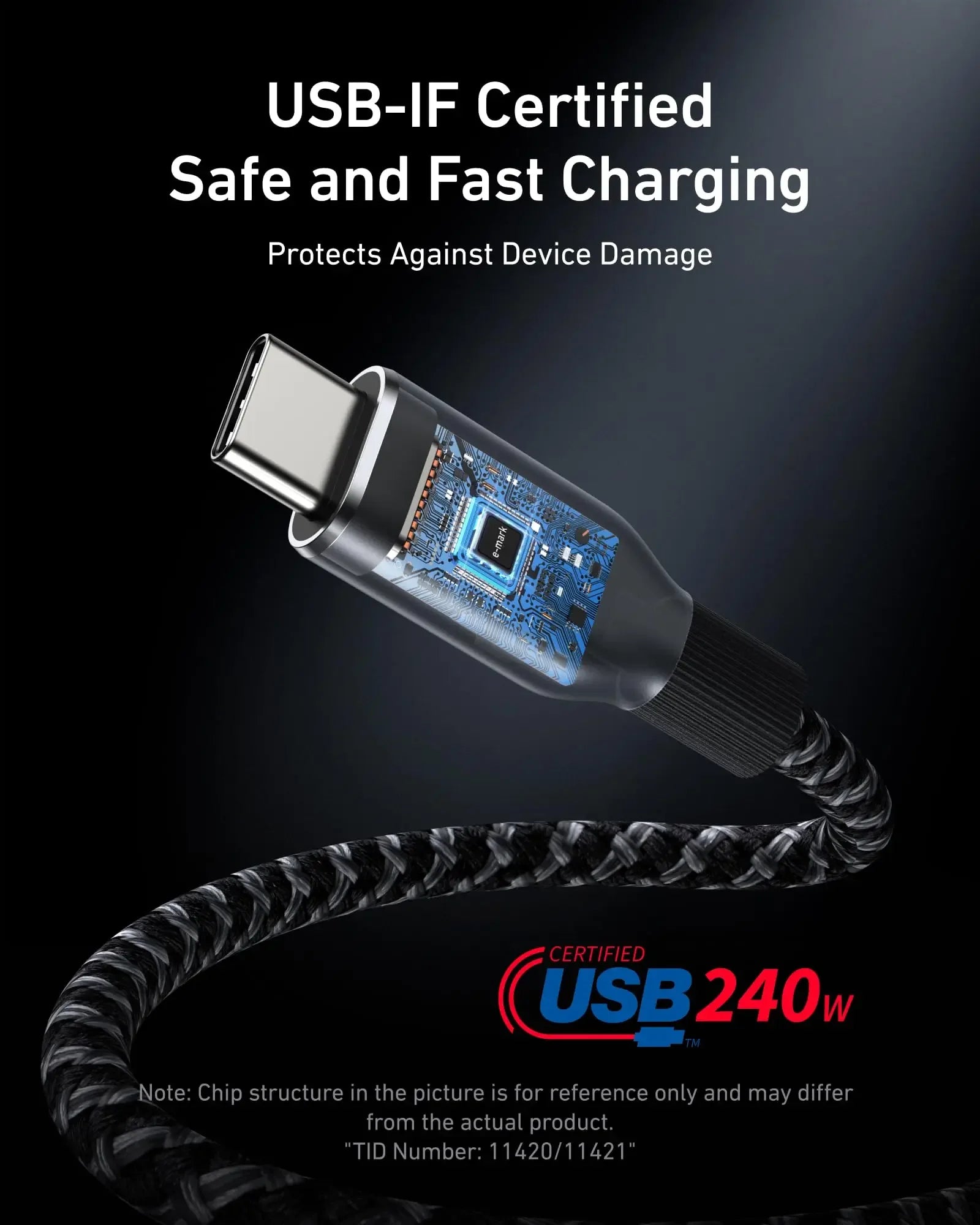 Anker Prime 240W USB-C to USB-C Fast Charging Cable