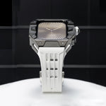 Luxury Stainless Steel Case & Silicone Strap Modification Kit for Apple Watch Series 10 (46mm)