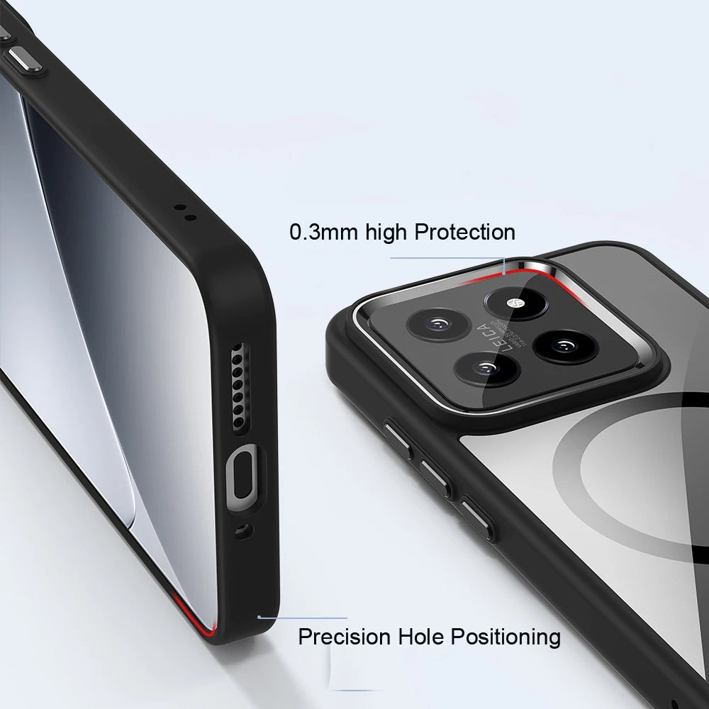 HD Transparent Magnetic Case for Xiaomi 15 / 15 Pro