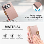 Vegan Leather 4-Card Kickstand Wallet Case with Zippered Coin Pocket for iPhone Duo