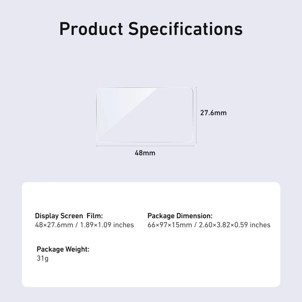 Telesin AR Anti-Reflective Tempered Film Screen Protector