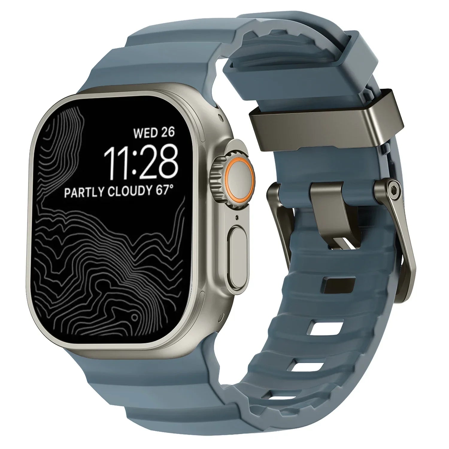 Durable Trail Silicone Replacement Strap for Apple Watch