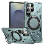 Shockproof Magnetic Armor Case with Ring Stand for Samsung Galaxy S26 Series