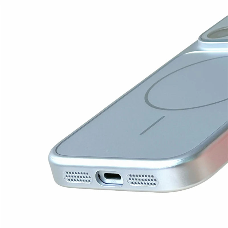 High-Quality MagSafe Case with Camera Lens Glass and Soft Frosted Grip for iPhone 17 Series