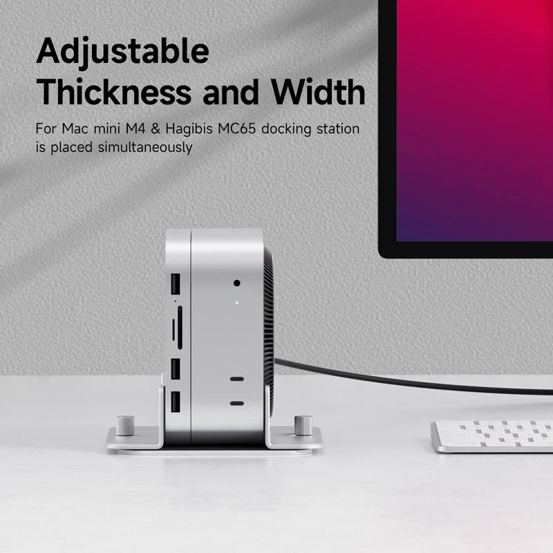 Aluminum Alloy Vertical Stand for Mac Mini M4/M4 Pro