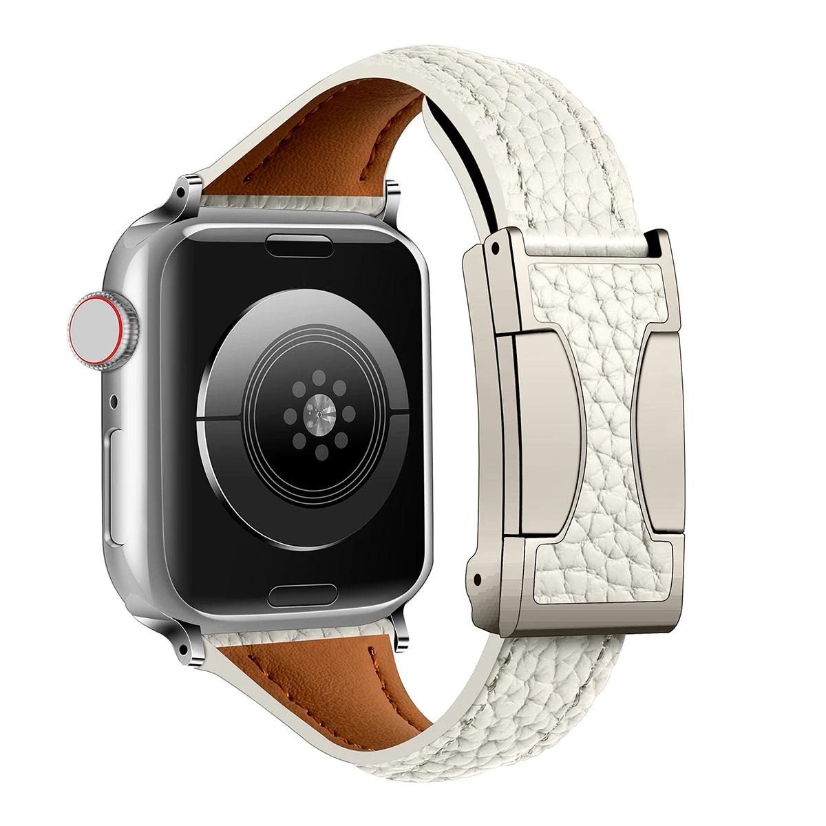 Elegant Thin Leather Magnetic Strap for Apple Watch
