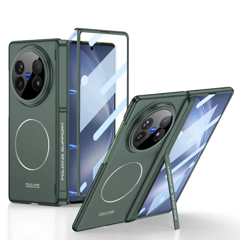 Vivo X Fold5 Skin-Feel Armor Case with HD Tempered Film