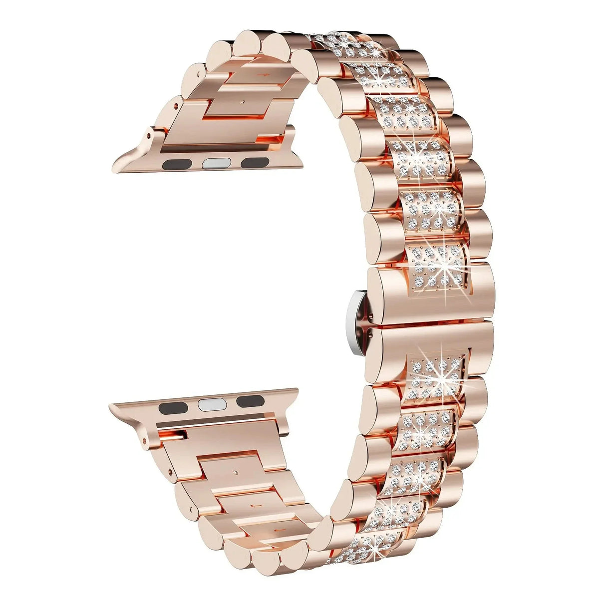 Two-Tone Crystal Link Bracelet Band for Apple Watch