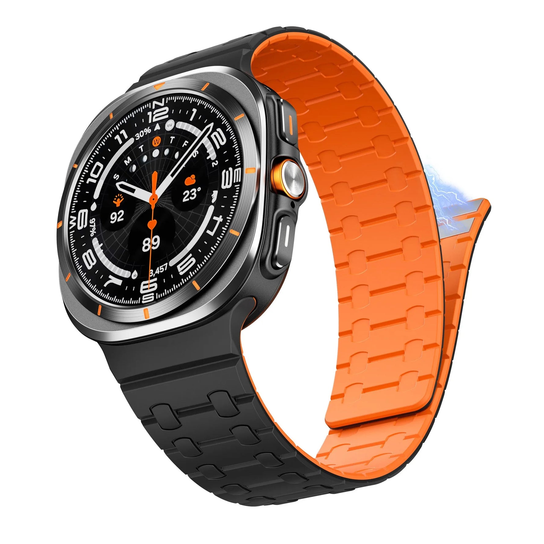 Silicone Magnetic Loop Watch Strap for Samsung Galaxy Watch Ultra