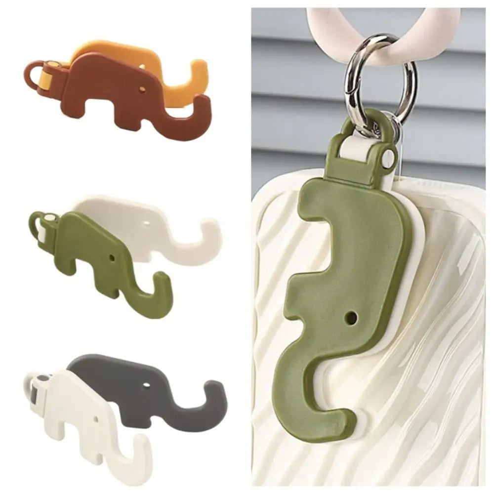 Mini Elephant Foldable Phone Stand with Keychain Design
