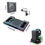 Xbox Series X Multifunction Dock with RGB LED, Auto Fan, and Dual Controller Charging