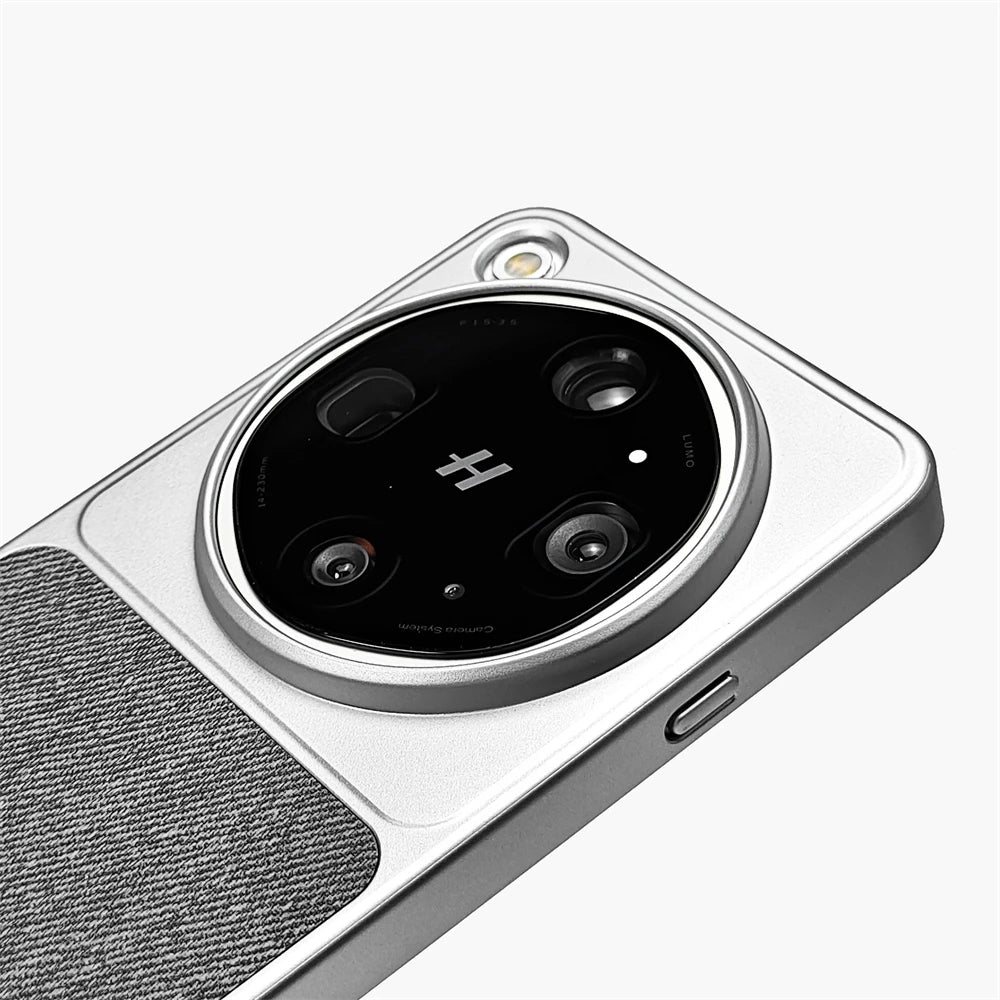 Slim Linen Fiber Wireless Charging Case with Aluminum Frame for OPPO Find X9s Pro