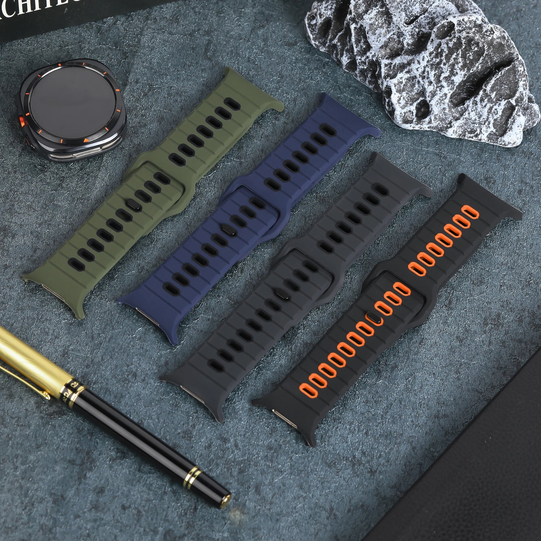 Sport Silicone Straps for Samsung Galaxy Watch Ultra and Samsung Galaxy Watch Ultra (2025)