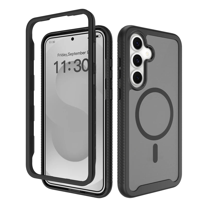 Translucent Magnetic Case with Reinforced Corner Protection for Samsung Galaxy S26 FE