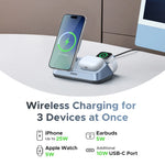 UGREEN MagFlow Qi2 25W 3-in-1 Magnetic Wireless Charger Stand