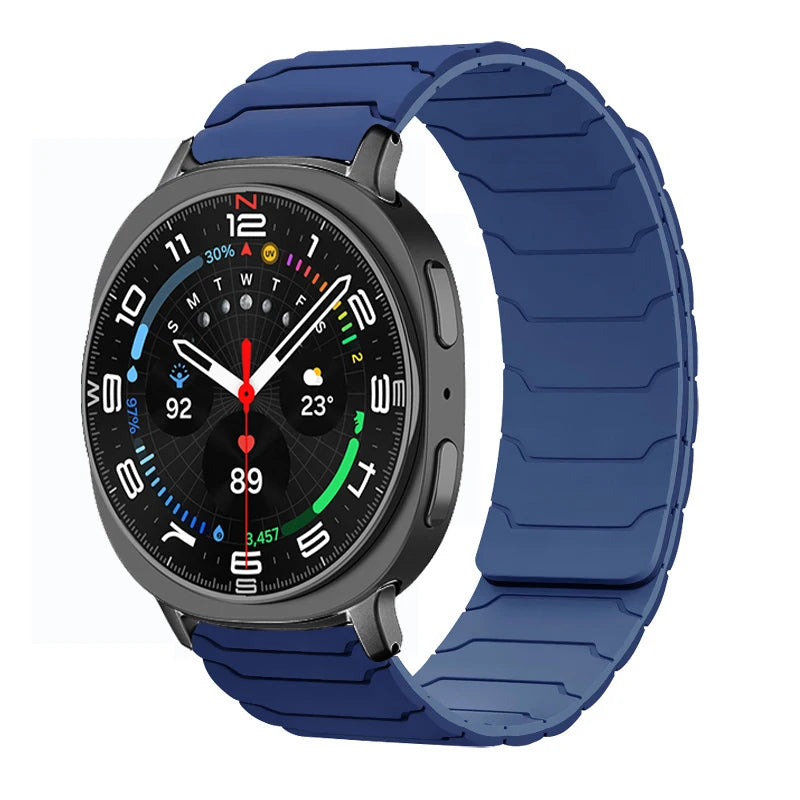 Sport Silicone Band with Magnetic Clasp for Samsung Galaxy Watch 8 / Galaxy Watch 8 Classic