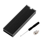 Aluminum M.2 2280 SSD Heatsink with Thermal Pad