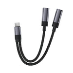 ACEFAST J14 2-in-1 USB-C to Dual USB-C Adapter