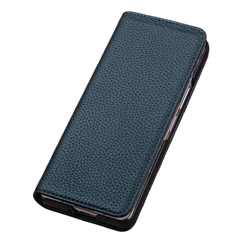 Genuine Leather Flip Cover Case with Magnetic Closure for Samsung Galaxy Z Fold 8 Ultra