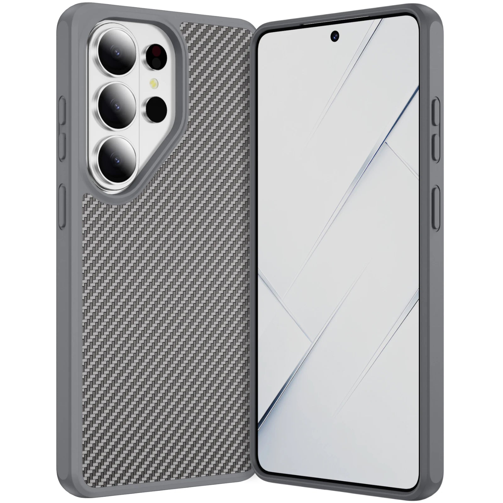 Drop Protection Matte Carbon Fiber Cover for Samsung Galaxy S26 Series