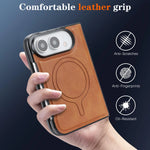 Leather Card Slot Case with MagSafe Compatibility for iPhone Duo