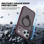 Shockproof MagSafe Case with 360° Rotating Ring Stand for iPhone 18 Series