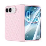 Quilted Hinge Protection Case with Tempered Glass Front Screen for iPhone Duo